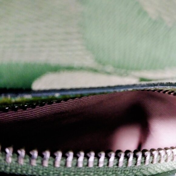 COACH Neon Lime Green Signature Monogram Soho Y2K Bag RARE Color Tassel 9362 - Picture 9 of 16